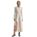 TWOTWINSTYLE Spring and Autumn Fashion Lapel Loose Long-Sleeved Casual Temperament Plus Size Women Coat