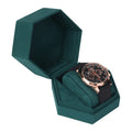 Custom Logo Hexagonal Watch Box Velvet Watch Box Luxury Watch Gift Packaging