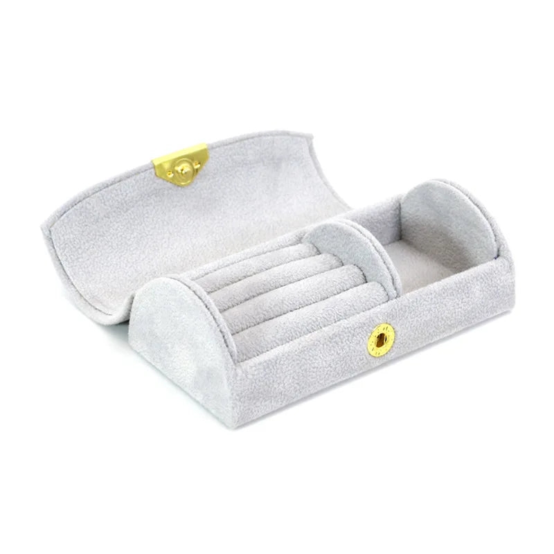 Custom Velvet Jewelry Storage Case Jewelry Box Organizer Travel Jewelry Case With Logo