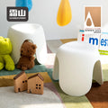 SHIMOYAMA Modern Design One-piece Step Stool Chair Durable PP and Rubber for Home Bathroom or Outdoor Dining Classroom-Patented
