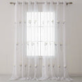 Wholesale Sheer Tulle Living Room Curtains Flower Design Embroidered Embroidery Voilage Drapes for Windows