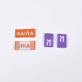 Good Performance Women Men Clothes Accessories Small Neck Woven Label Custom for Clothing Tags