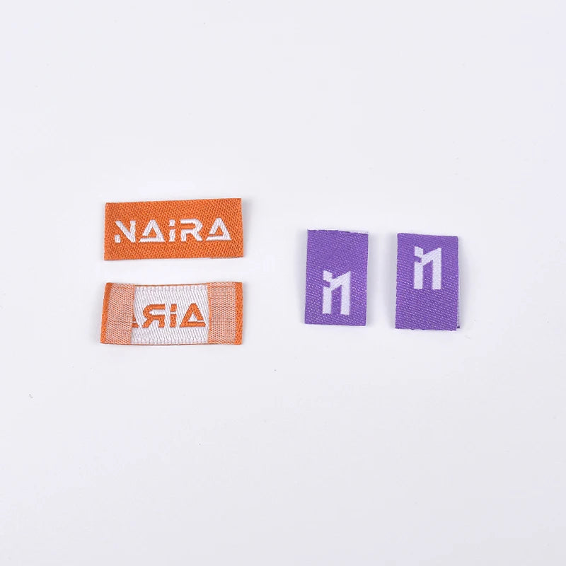 Good Performance Women Men Clothes Accessories Small Neck Woven Label Custom for Clothing Tags