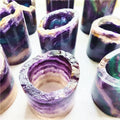 High Quality Natural Healing Folk Crafts Wedding Souvenir Gemstone Crystals Stone Fluorite Lamp rainbow for Decoration
