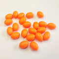 Alpha Carp Fishing Tackle Orange Oval Luminous Ocean Boat Fishing Stopper Soft Egg Beads PVC ABS 14.5x10.5mm Terminal