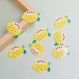 100pcs Lovely Fruit Cabochon Resin Planar Acrylic Flatback Bulk Scrapbook Crafts for DIY Hairpin Brooch Embellishments Accessory