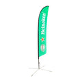Customized New Promotion Feather Double-sided Waterproof Eco-Friendly Flying Flags Banners Custom Advertising Beach Flags