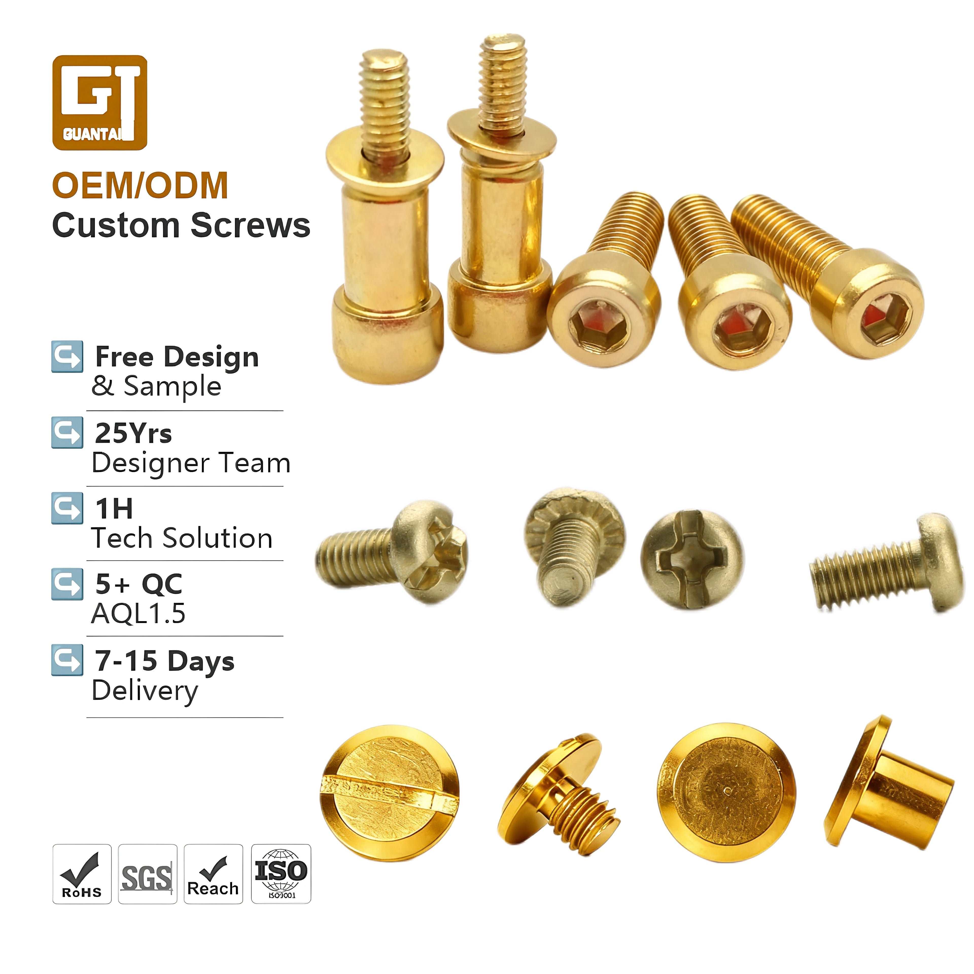 Hex Socket Head Cap Allen Screws Metric M3 M5 M8 Chicago Male Female Slotted Serrated Shoulder Round Pan Brass Machine Screw