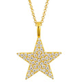 Drop Shipping High Quality Sterling Silver 925 Moissanite Iced Out Star Charm Necklace Mens Jewelry Hip Hop Diamond Pendant MegaBDM