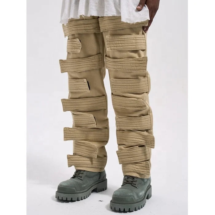 New Design Custom Label  Drop Ship  Stock Street Wear Stock Black Men Jeans