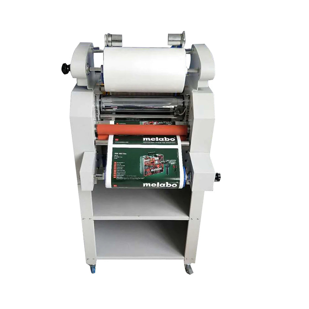 BFT-350 Double / Single Side Hot Roll  Laminating Machine With Roll up Automatically