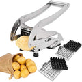 Commercial Food Grade Stainless Steel Manual Eco-Friendly Potato Chips Slicer and French Fry Cutter for Home Use