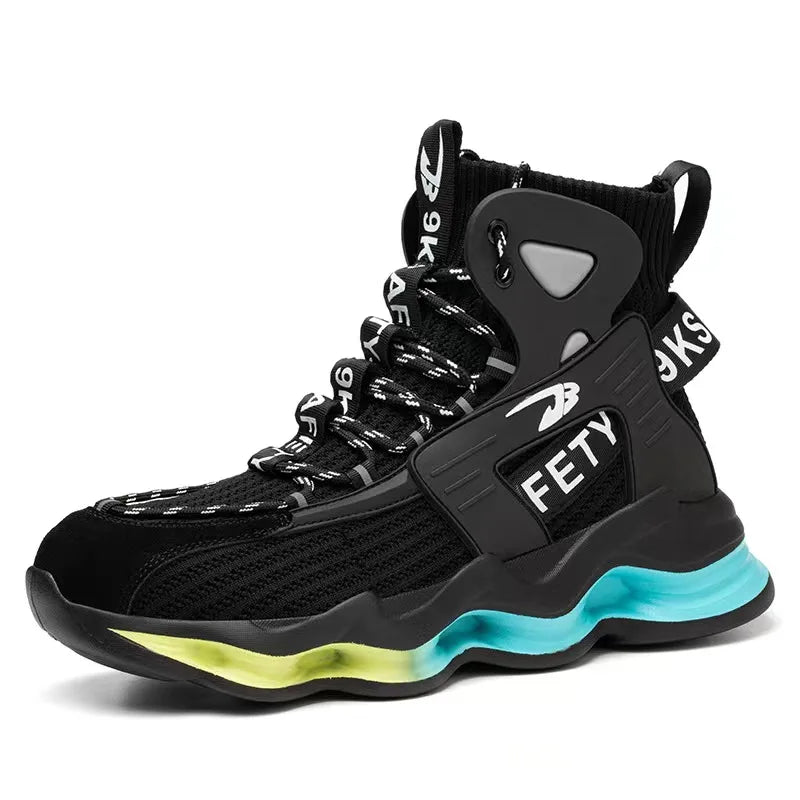 2022 New Arrival Casual Breathable Men Safety Shoes Non-Slip Work Boots Male Safety Shoes Working Comfort Shoes