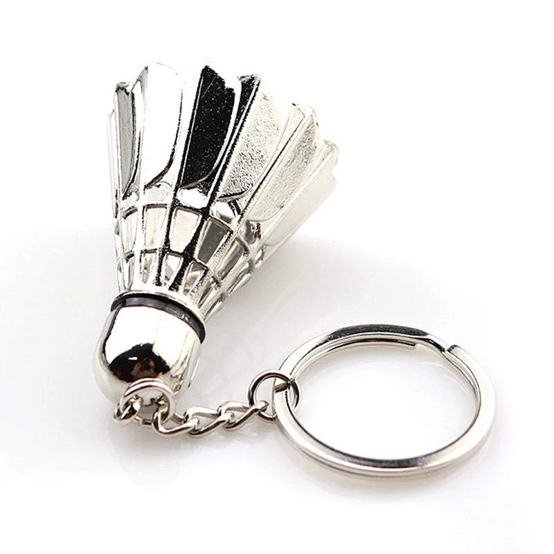 CY Creative Simulation Tennis Table Tennis Golf Key Chain Mini 3D Badminton Keychain Sport Game Souvenirs