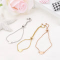 Europe and America Popular Adjustable Bracelet Love Heart Simple Insdiy Bracelet Women Stainless Steel Bracelet