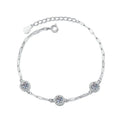 1.5 Carat Moissanite Bracelet 925 Sterling Silver Fashion Jewelry Suitable for Wedding Banquet Party Valentine's Day Gift