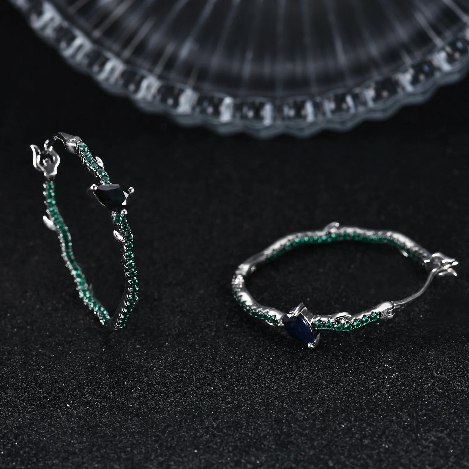 Abiding Shield Plating Tech Tarnish Resistant Gem Stone 925 Sterling Silver Earring for Women 2024