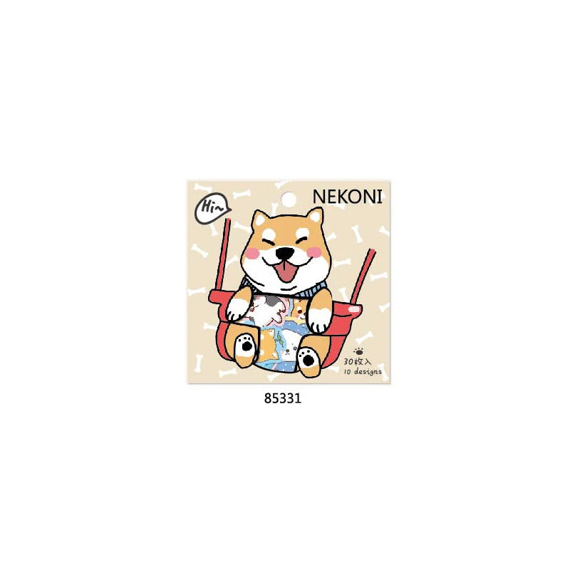 Nekoni Animal Aesthetic Stickers Laptop Decal Paper Decals Cat Decorative Sticker Adhesive Decals for Dog Stickers