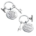 Custom Stainless Steel Rhythmic Gymnastics Keychains Behind Every Gymnast Who Believes Jewelry Gymnasts Trainer Class Team Gift