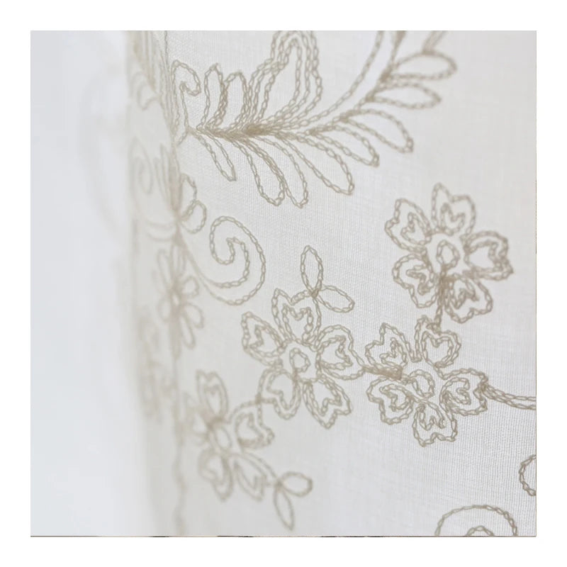 Innermor European White Lace Sheer Curtains for Living Room Bedroom Window Tulle  Home Decor Polyester Stiff Tulle Fabric
