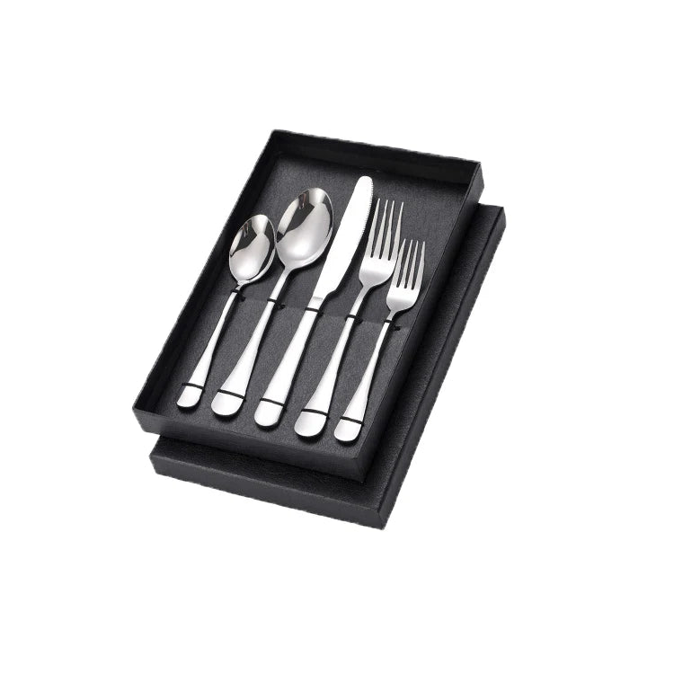 Hot Sale Stainless Steel Silverware Set With Portable Storage BoxSilverware Cutlery Set Service for 1Mirror Polished Cutlery