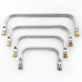 Meetee BS212 15/20/25/30cm Aluminum Tube Smooth Bracket Bag Handle Handbag Sewing Accessories Wallet Frame