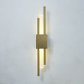 Modern Stylish 50cm LED Black Gold Wall Lamp Pipe Rechargeable for Bedroom Living Room Hallway Wall Sconce