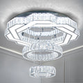 Wholesale LED Crystal Chandelier Circle Ceiling Light Fixture for Bedroom Ceiling Large Size Crystal Lamp for Room