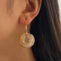 VKME NEW Light Luxury Premium Metal Mesh Braided Versatile Elegant Long Dangle Earrings  for Women Jewelry Party Gift