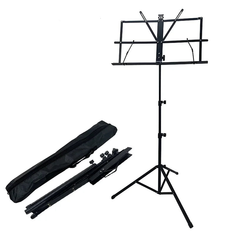 Folding and Lifting Portable Music Stand with Music Score Stand Violin Guzheng Guitar Score Instrument Stand