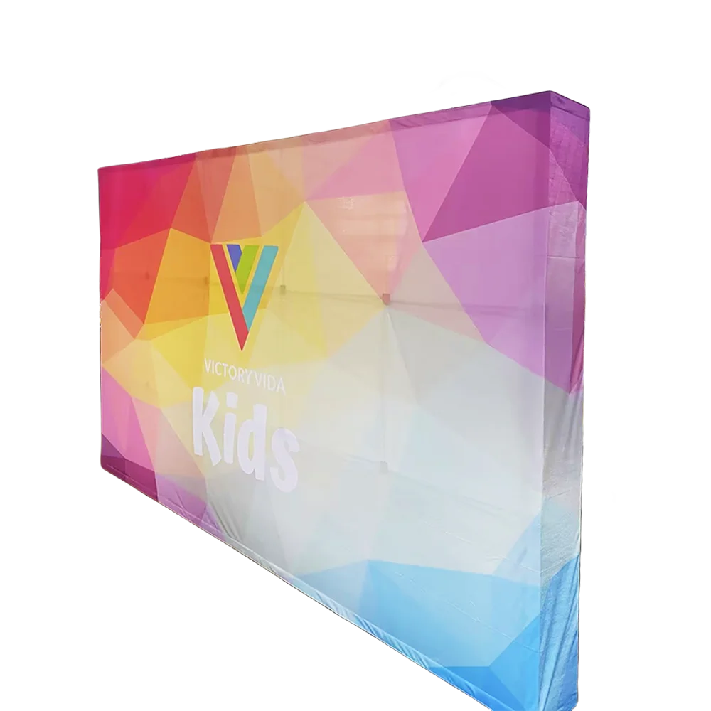 10ft 15ft 20ft Pop up Display Trade Show Booth Stand Backdrop Wall with Custom Printing