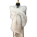 Wholesale Lady Fashion Furry Fur Tippet Faux fox Fur Coat Cheap Scarf Faux Fur Shawl Scarf for Women Winter Warm Opera Cape