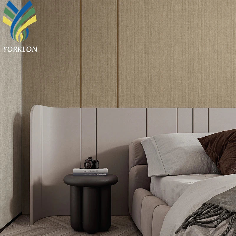 Luxury Classic Textured Vinyl Wallpaper Fireproof and Waterproof Modern Design Style for Hotel Wall Covering In-Stock
