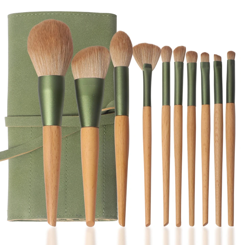 Customised Wholesale Eyeshadow Soft 10 Piece Synthetic Hair Hot Sale Premium Custom Logo Luxury Makeup Brush Set High Quality
