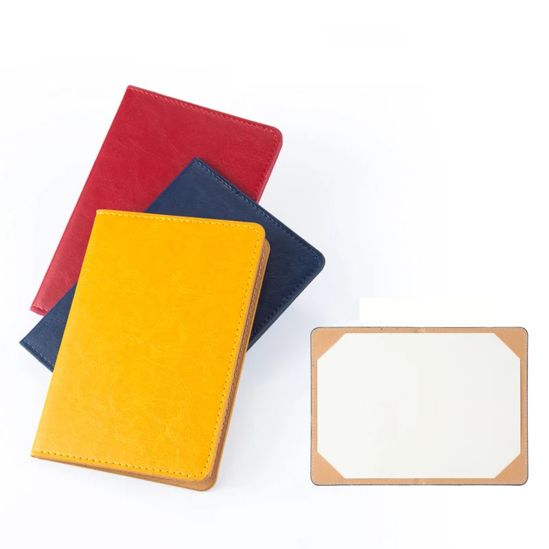 Custom Small Size PU Diploma Certificate Cover A5 LeatherA6 Size Certificate Holder Without SpongeCertificate Folder With LOGO