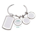 Sublimation Blanks Keychains Rectangle Sublimation Transfer Blanks With Metal Round Key Rings for Metal Key Chains Sung