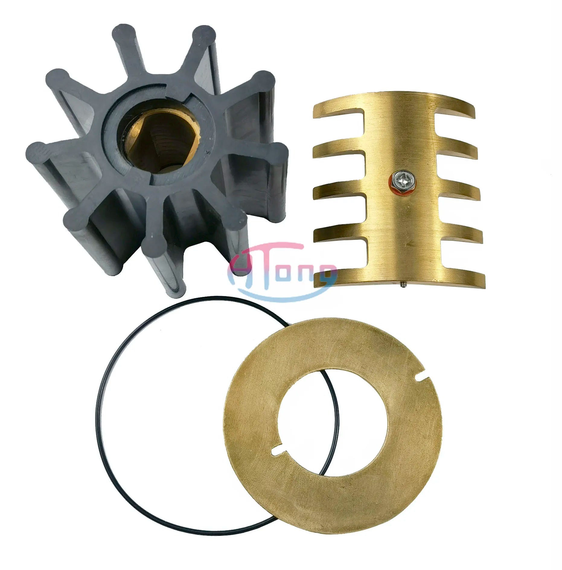 Brass CAM0016 Wer0003 for DJ Pump 088-0901 Impeller DS 65.06804-0001 JMP 8201-01K Closed Rubber Abrasion Resistant 95*88.5mm