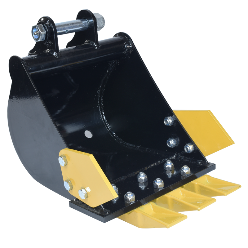 Mini Excavator 300mm Alloy Steel Skeleton Bucket Attachments Strong Wear-Resistant Bucket Teeth for Farm Work Ditching Dredging