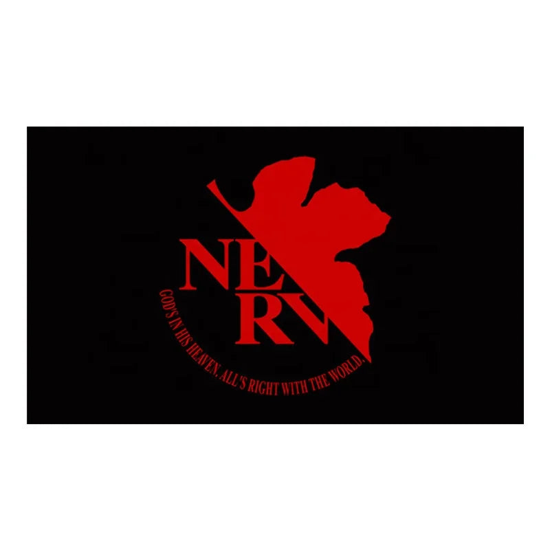 Custom Cosplay Props Neon Genesis Evangelion Polyester Hanging Flag Banner Digital Printing Techniques for Graphics