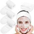 Facial Headband Make up Wrap Head Terry Cloth Headband Stretch Towel With Magic Tape Makeup Headscarf Extension Eyelashes Tools