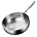 KENGQ 316 Stainless Steel Frying Pan Non-stick Frying Milk Pan Skillet 316 Stainless Steel