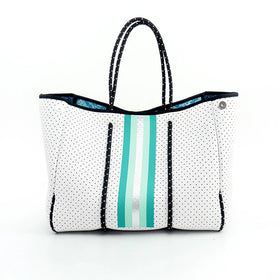 New Designer Custom Logo Luxury Neoprene Bag Large Capacity Beach Tote Bags Trendy Shoulder Handbag for Women