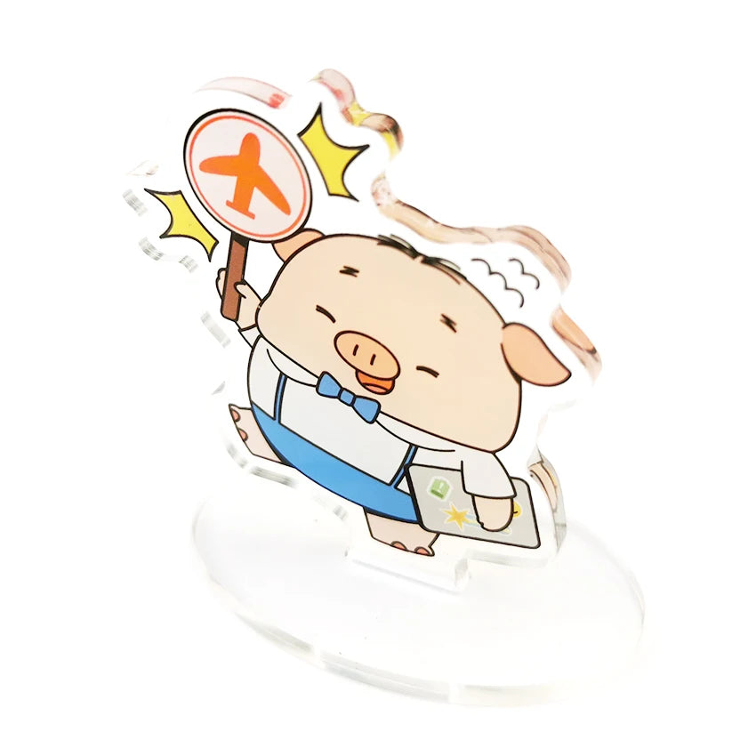 Custom Laser Cut Eco-Friendly Acrylic Display Standee with Custom Color and Two Cute Characters Direct From Factory