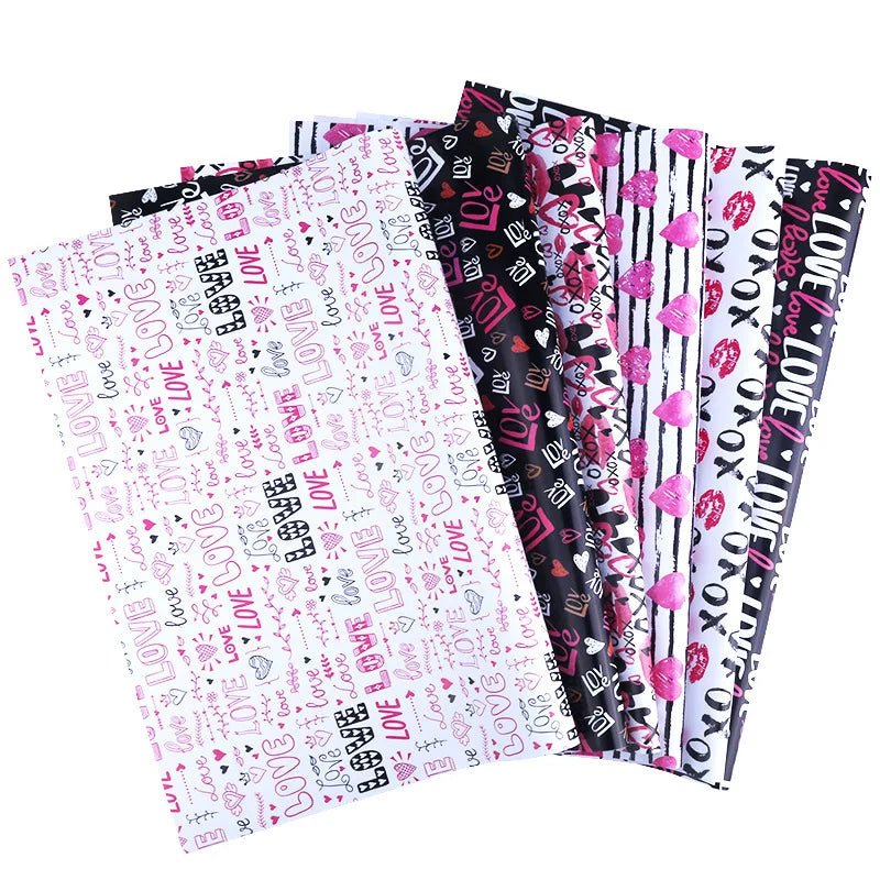 Valentine'S Day Black Pink Paper Gift Packaging Paper Festival Packaging Paper