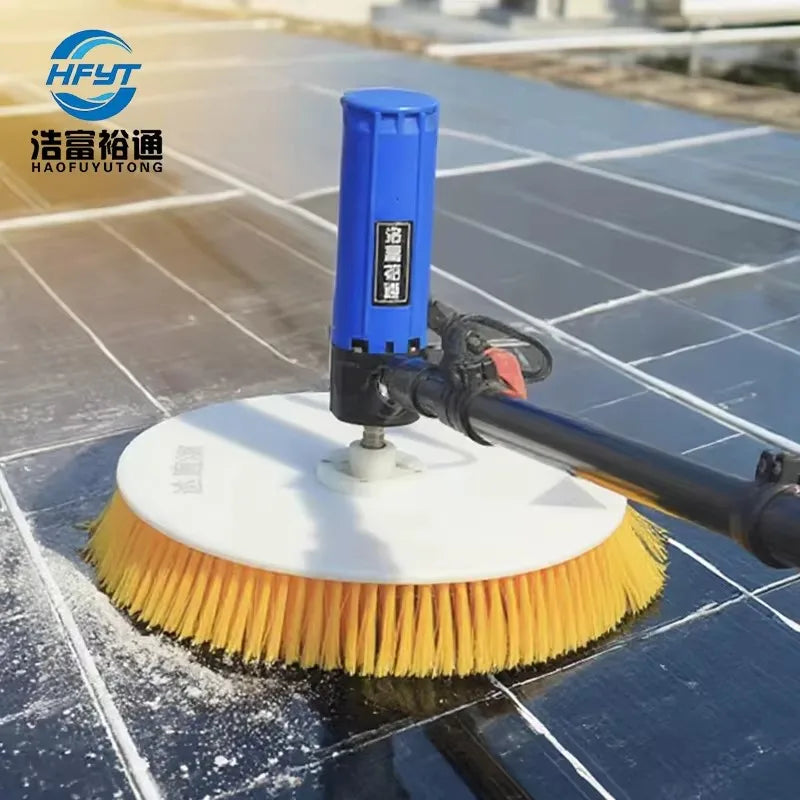 Single Rotating Brush Electric Solar Panel Cleaning Equipment Efficient Machine for Solar Panel Cleaning