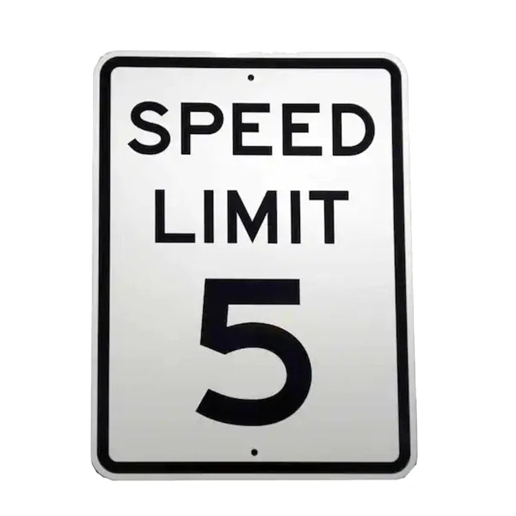 Hot Sales Custom Slow Speed Limit Sign 18 X 12 Inches Second Grade Engineered Reflective Film UV Printed Easy Mount