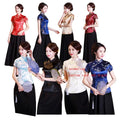 Ecowalson  Cheongsam Short Chinese Skirt Improved Modern Cheongsam Dress Fashion Retro Fishtail Dress Girl Dress Chinese Cheongs