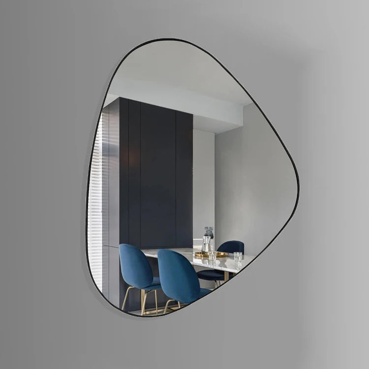 Custom Vintage Large Metal Frame Gold Black Big Full Body Dressing Hanging Home Decor Irregular Inset Wall Mirror Miroir Spiegel
