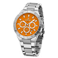 Top Brand Luxury Watches Men Six Pointers 3bar Water Resistant Silver Stainless Steel Watch Montre De Luxe Homme