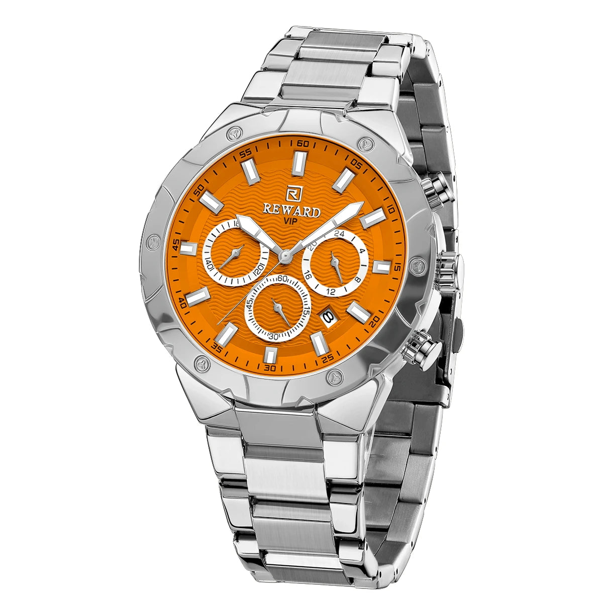 Top Brand Luxury Watches Men Six Pointers 3bar Water Resistant Silver Stainless Steel Watch Montre De Luxe Homme